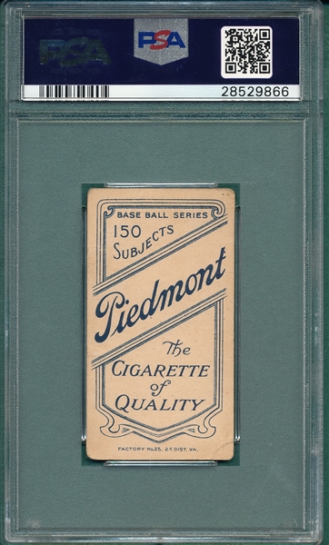 1909-11 T206 Mathewson, Portrait, Piedmont Cigarettes PSA 1