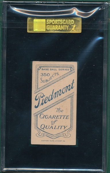 1909-1911 T206 Perring Piedmont Cigarettes SGC 70