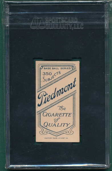 1909-1911 T206 Stephens, Piedmont Cigarettes SGC 60