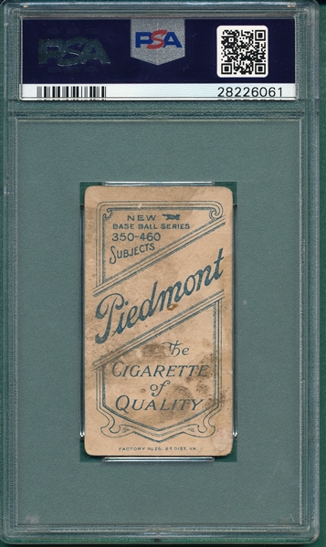 1909-1911 T206 McGraw, Glove At Hip, Piedmont Cigarettes PSA 1.5