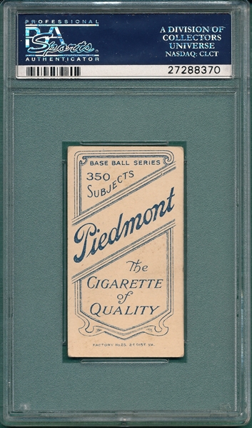 1909-1911 T206 Elberfeld, Fielding, Piedmont Cigarettes PSA 4