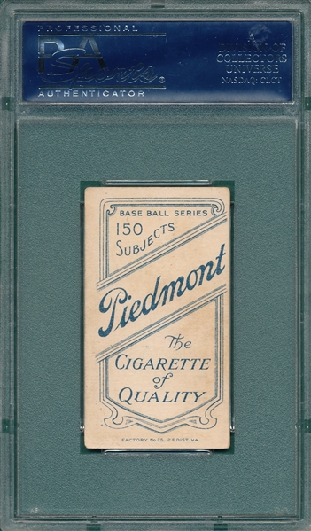1909-1911 T206 Ganley Piedmont Cigarettes PSA 4.5