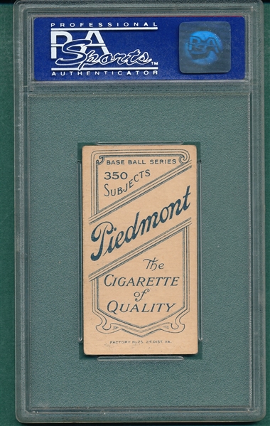 1909-1911 T206 Burns Piedmont Cigarettes PSA 5