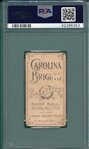 1909-1911 T206 Schlafly Carolina Brights Cigarettes PSA 1