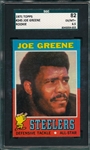 1971 Topps Football #245 Joe Greene SGC 82 *Rookie*