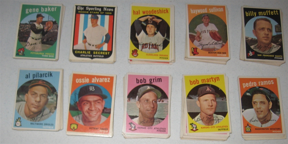 1959 Topps Lot of (236) W/ #240 Bauer