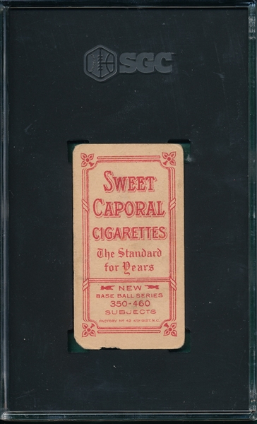 1909-1911 T206 Chase, Blue Portrait, Sweet Caporal Cigarettes SGC 1