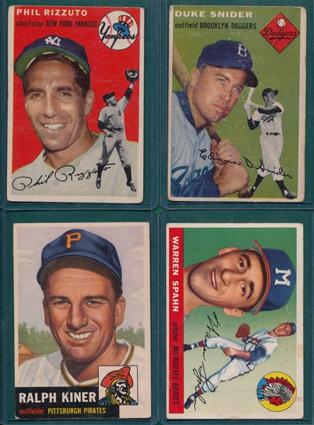 1952-56 Topps Lot of (123) 54T Snider & Rizzuto