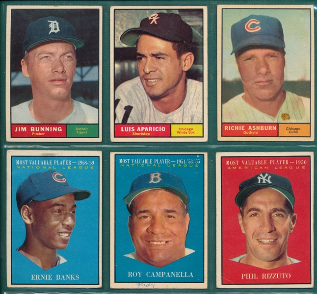 1961 Topps Lot of (268) W/ Mays & Aaron