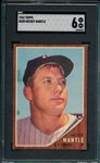 1962 Topps #200 Mickey Mantle SGC 6
