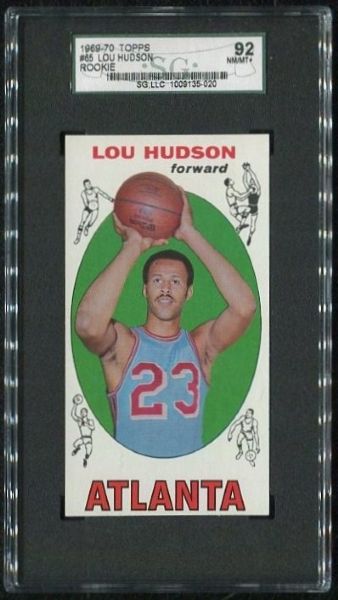 1969-70 Topps #65 Lou Hudson SGC 92 NM-MT+ 8.5