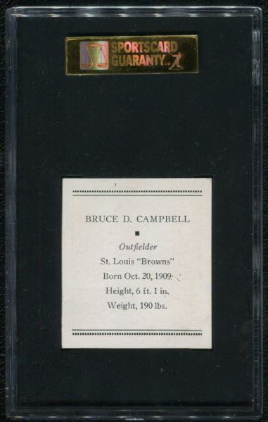 1933 Tattoo Orbit R305 Bruce D. Campbell SGC 60 EX 5