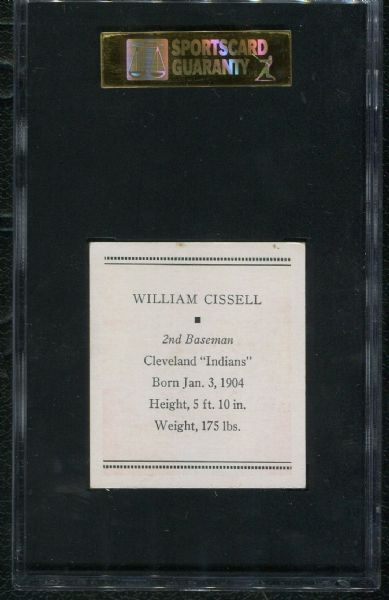 1933 Tattoo Orbit R305 William Cissell SGC 70 EX+ 5.5