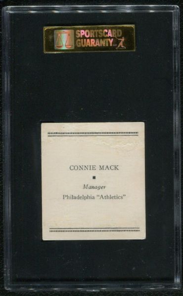 1933 Tattoo Orbit R305 Connie Mack SGC 40 VG 3