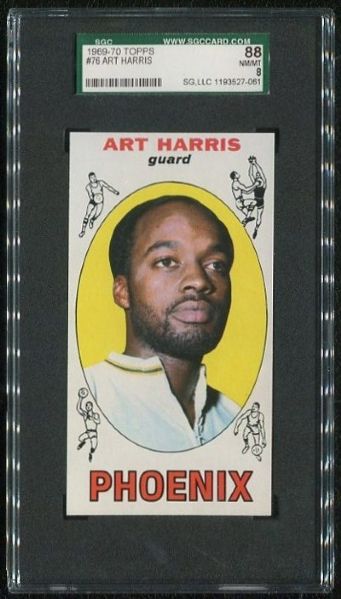 1969-70 Topps #76 Art Harris SGC 88 NM-MT 8