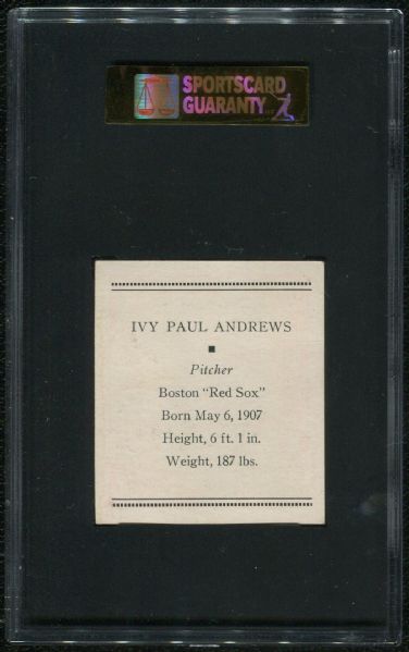 1933 Tattoo Orbit R305 Ivy Paul Andrews SGC 60 EX 5