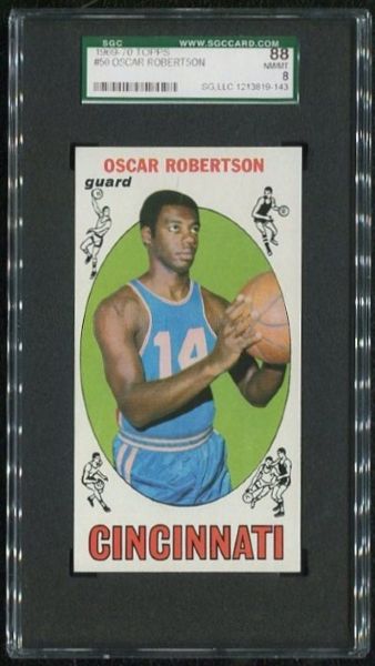 1969-70 Topps #50 Oscar Robertson SGC 88 NM-MT 8