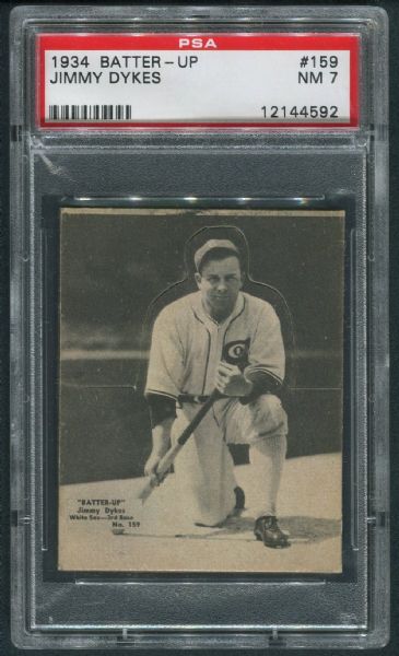 1934 Batter-Up #159 Jimmy Dykes PSA 7 NM