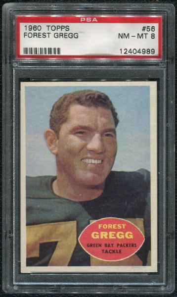 1960 Topps #56 Forest Gregg PSA 8 NM-MT