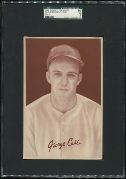 1939 Goudey Premiums Sepia R303B George Case SGC 60 EX 5