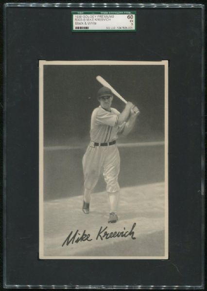 1939 Goudey Premiums B& W R303B Mike Kreevich SGC 60 EX 5