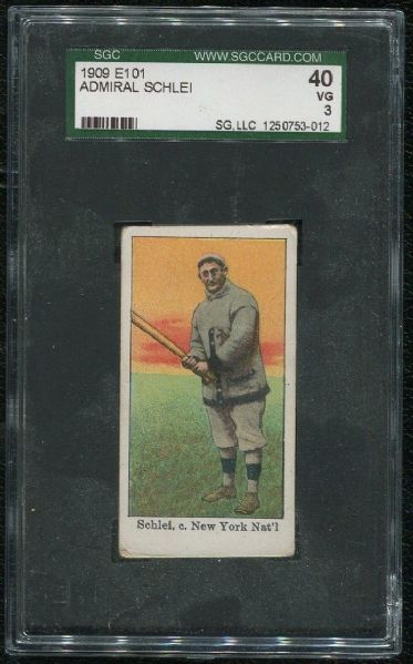 1909 E101 Admiral Schlei SGC 40 VG 3