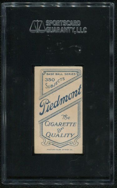 1910 Piedmont Cigarettes T206 Fred Mitchell SGC 60 EX 5