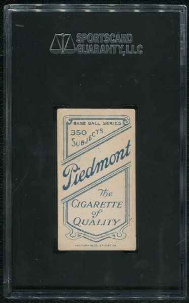 1910 Piedmont Cigarettes T206 Phil Poland SGC 60 EX 5