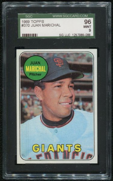 1969 Topps #370 Juan Marichal SGC 96 MINT 9