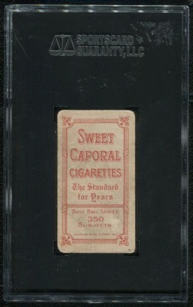 1910 Sweet Caporal Cigarettes T206 Christy Mathewson Portrait SGC 40 VG 3