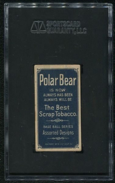 1909-11 Polar Bear T206 Rube Dessau SGC 50 VG-EX 4