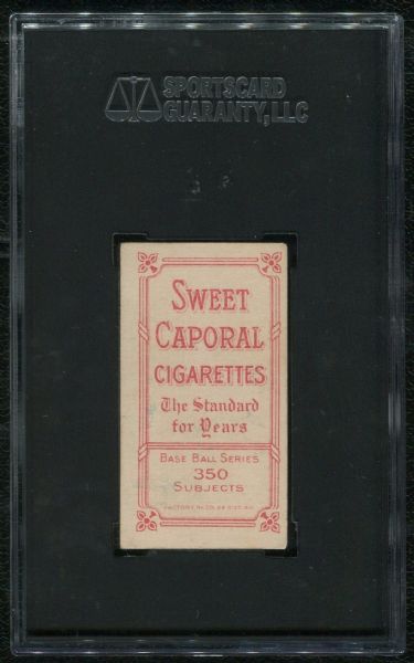 1910 Sweet Caporal Cigarettes T206 Herbie Moran SGC 60 EX 5