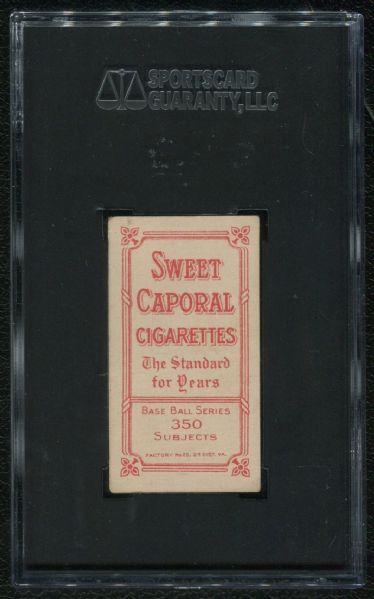 1910 Sweet Caporal Cigarettes T206 Heinie Smith SGC 60 EX 5