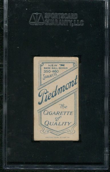 1911 Piedmont Cigarettes T206 Vic Willis With Bat SGC 60 EX 5