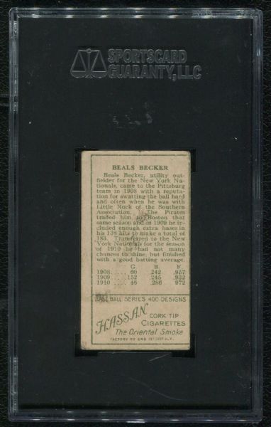 1911 Hassan Cigarettes T205 Beals Becker SGC 60 EX 5