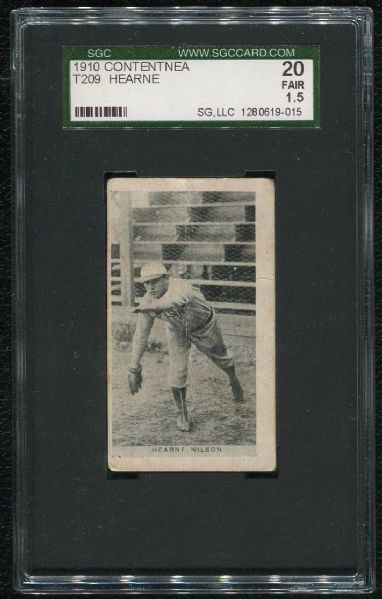 1910 Contentnea T209 Hearne SGC 20 Fair 1.5