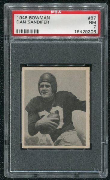 1948 Bowman #87 Dan Sandifer PSA 7 NM