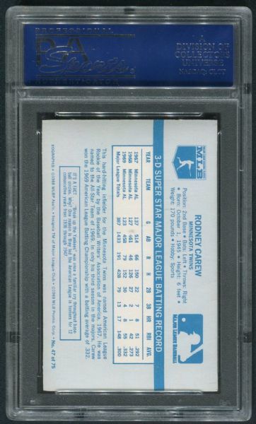 1970 Kellogg's #47 Rod Carew PSA 9 MINT