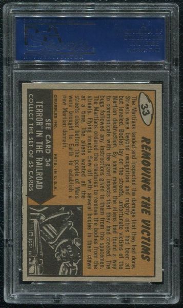 1962 Topps Mars Attacks #33 Removing The Victims PSA 7 NM