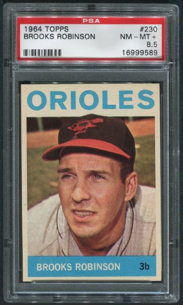 1964 Topps #230 Brooks Robinson PSA 8.5 NM-MT+