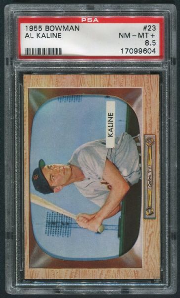 1955 Bowman #23 Al Kaline PSA 8.5 NM-MT+