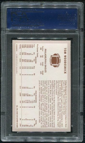 1970 Kellogg's #30 Tom Woodeshick PSA 10 GEM MINT