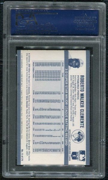 1971 Kellogg's #5 Roberto Clemente PSA 9 MINT