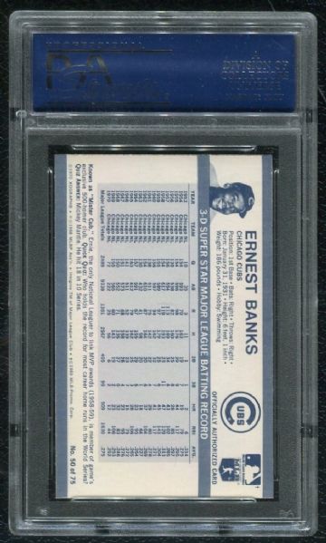 1971 Kellogg's #50 Ernie Banks PSA 10 GEM MINT