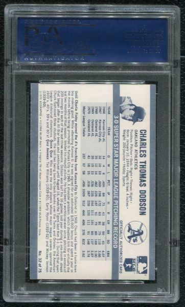 1971 Kellogg's #32 Charles Dobson PSA 10 GEM MINT