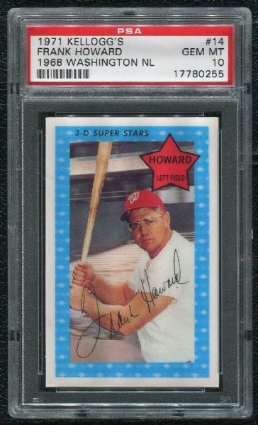 1971 Kellogg's #14 Frank Howard PSA 10 GEM MINT