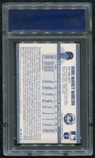 1971 Kellogg's #66 Bud Harrelson PSA 10 GEM MINT