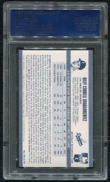 1971 Kellogg's #56 Billy Grabarkewitz PSA 10 GEM MINT