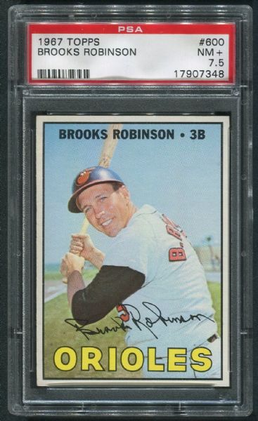 1967 Topps #600 Brooks Robinson PSA 7.5 NM+