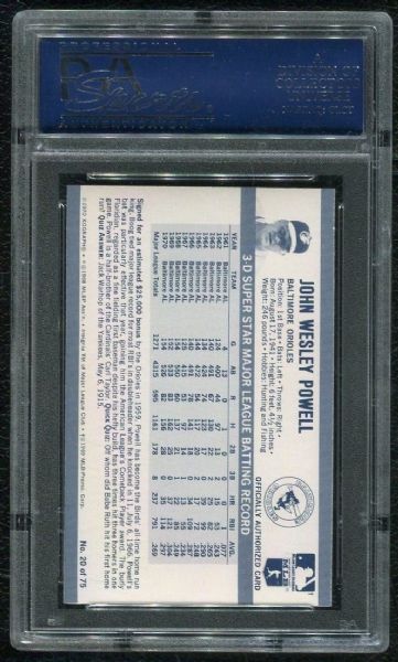 1971 Kellogg's #20 Boog Powell PSA 10 GEM MINT